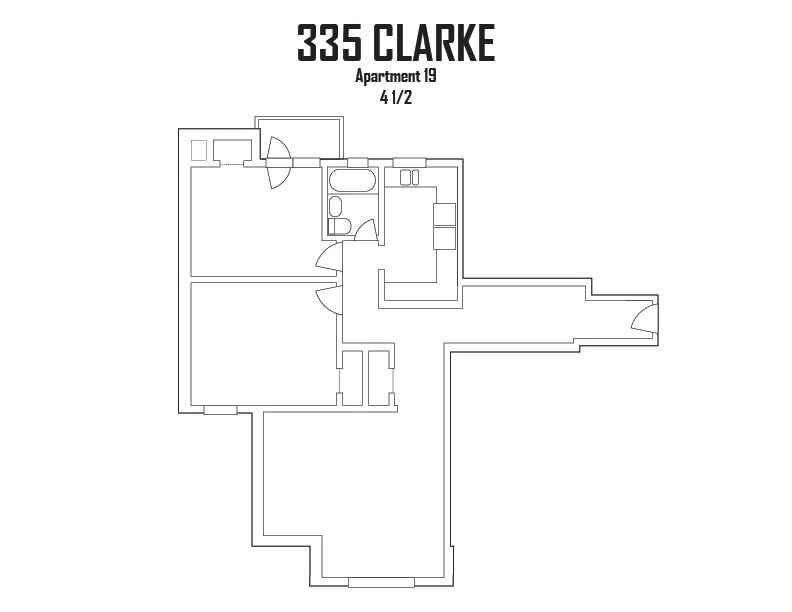335 Avenue Clarke 19, Westmount, QC H3Z 2E7 2 Bedroom Apartment for