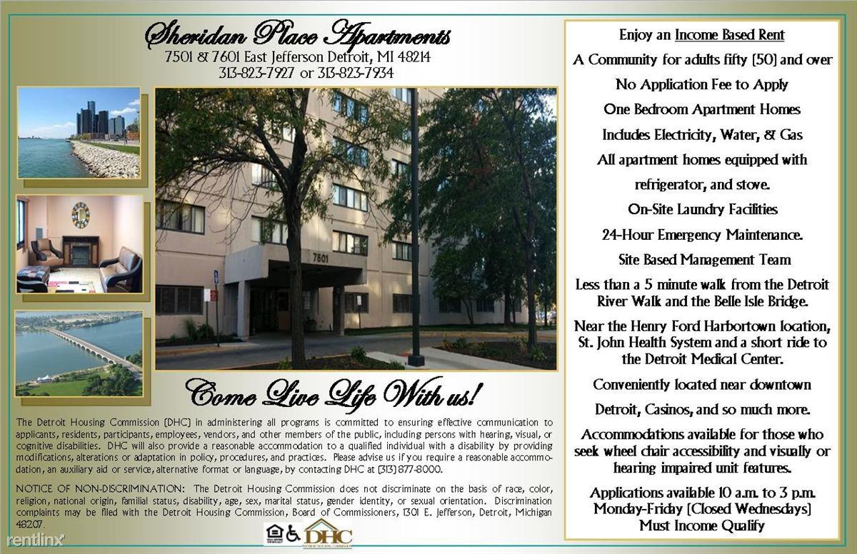 Sheridan Place Apartments 7501 E Jefferson Ave, Detroit, MI 48214
