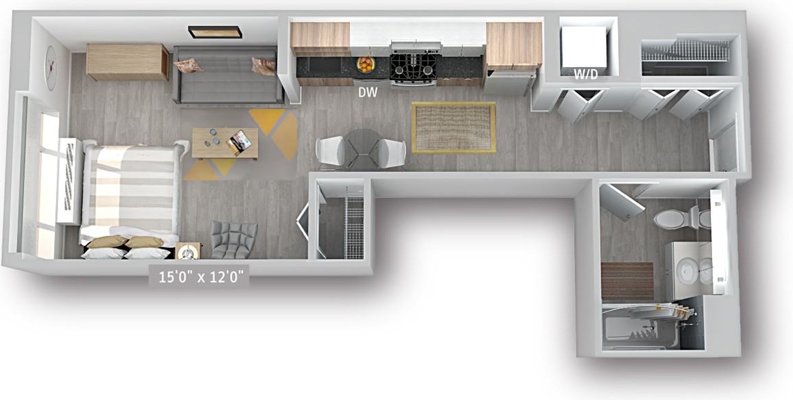 Apartment, 41 m²
