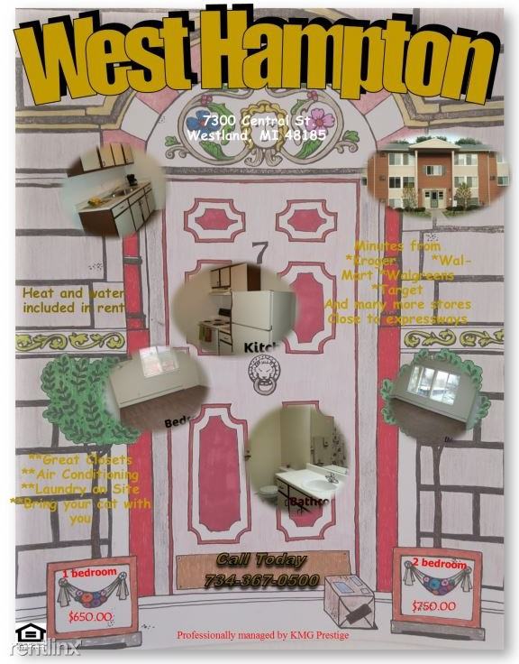 West Hampton Apartments 7300 Central St, Westland, MI 48185 Zumper