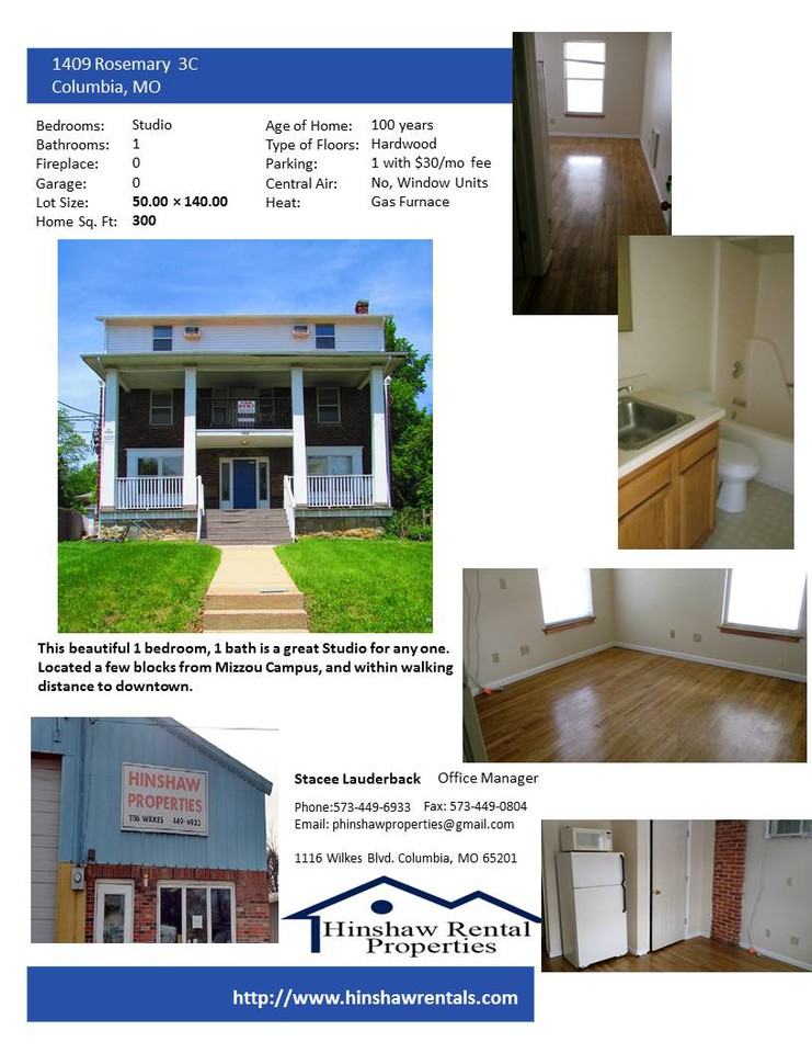 1409 Rosemary Lane 3c Columbia Mo 65201 Studio Apartment For Rent For 370 Month Zumper