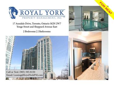 17 Anndale Drive Toronto On M2n 2w7 2 Bedroom Condo For