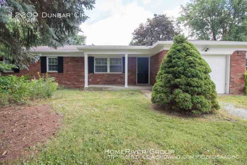 12209 Dunbar Cir N, Indianapolis, IN 46229 3 Bedroom House for Rent for