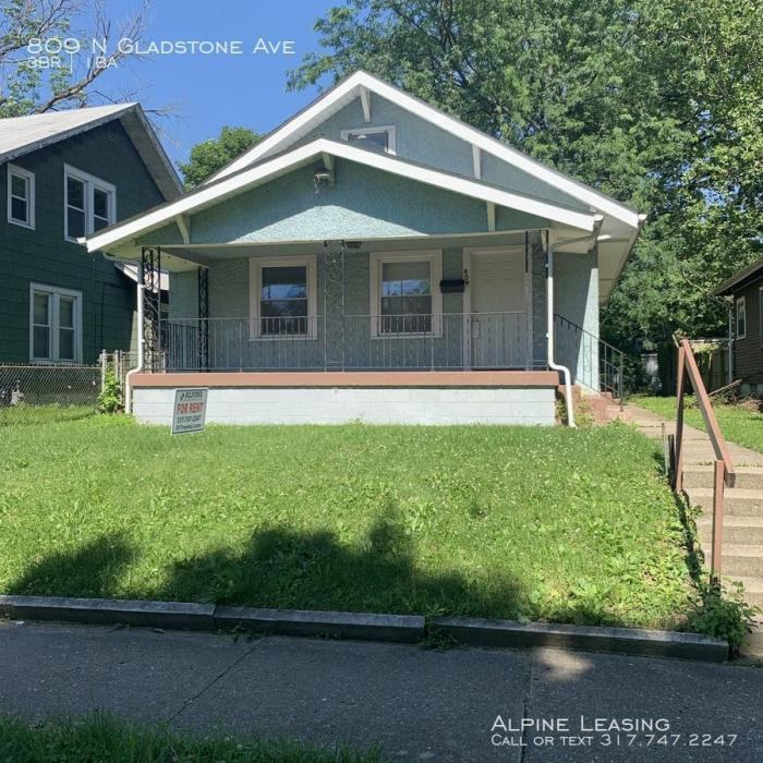 809 N Gladstone Ave, Indianapolis, IN 46201 3 Bedroom House for 695