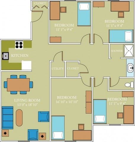 Faulkner Apartment-1 room available - Photo 2 of 3