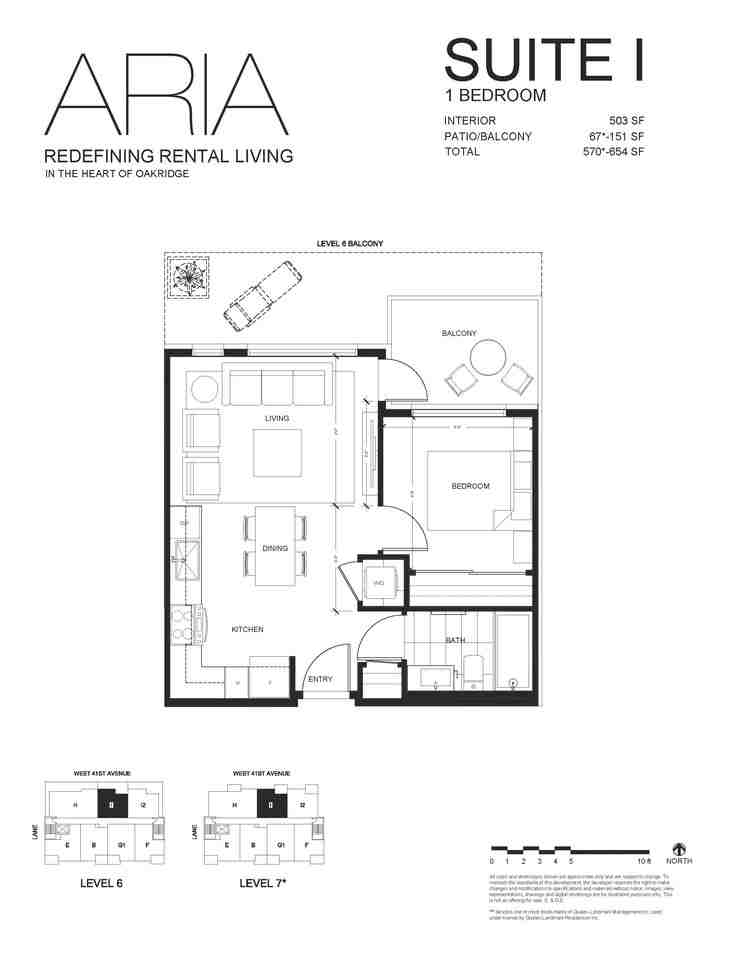 Aria Apartments for Rent 488 West 41st Avenue, Vancouver, BC V5Y 2S7