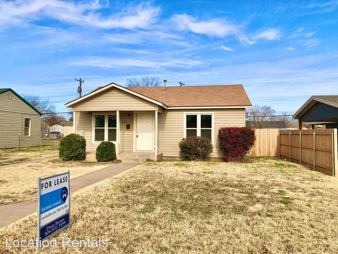 2714 42nd Street, Lubbock, TX 79413 2 Bedroom House for Rent for 800