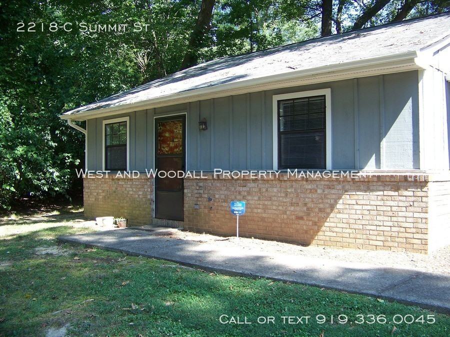 2218 -C Summit St., Durham, NC 27707 2 Bedroom House for Rent for $815