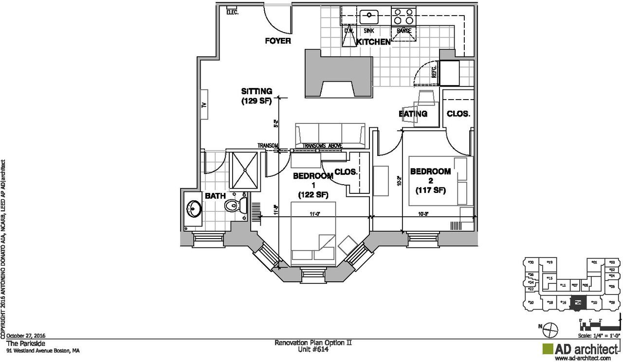 91 Westland Ave 614, Boston, MA 02115 2 Bedroom Apartment for Rent