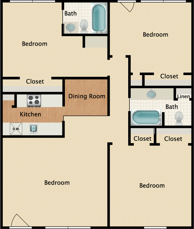 Camelot Apartments {20210824} 1212 Hampshire Ln, Richardson, TX 75080