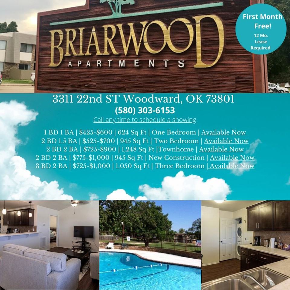 Briarwood Apartments for Rent 3311 22nd Street, Woodward, OK 73801 with 5 Floorplans Zumper
