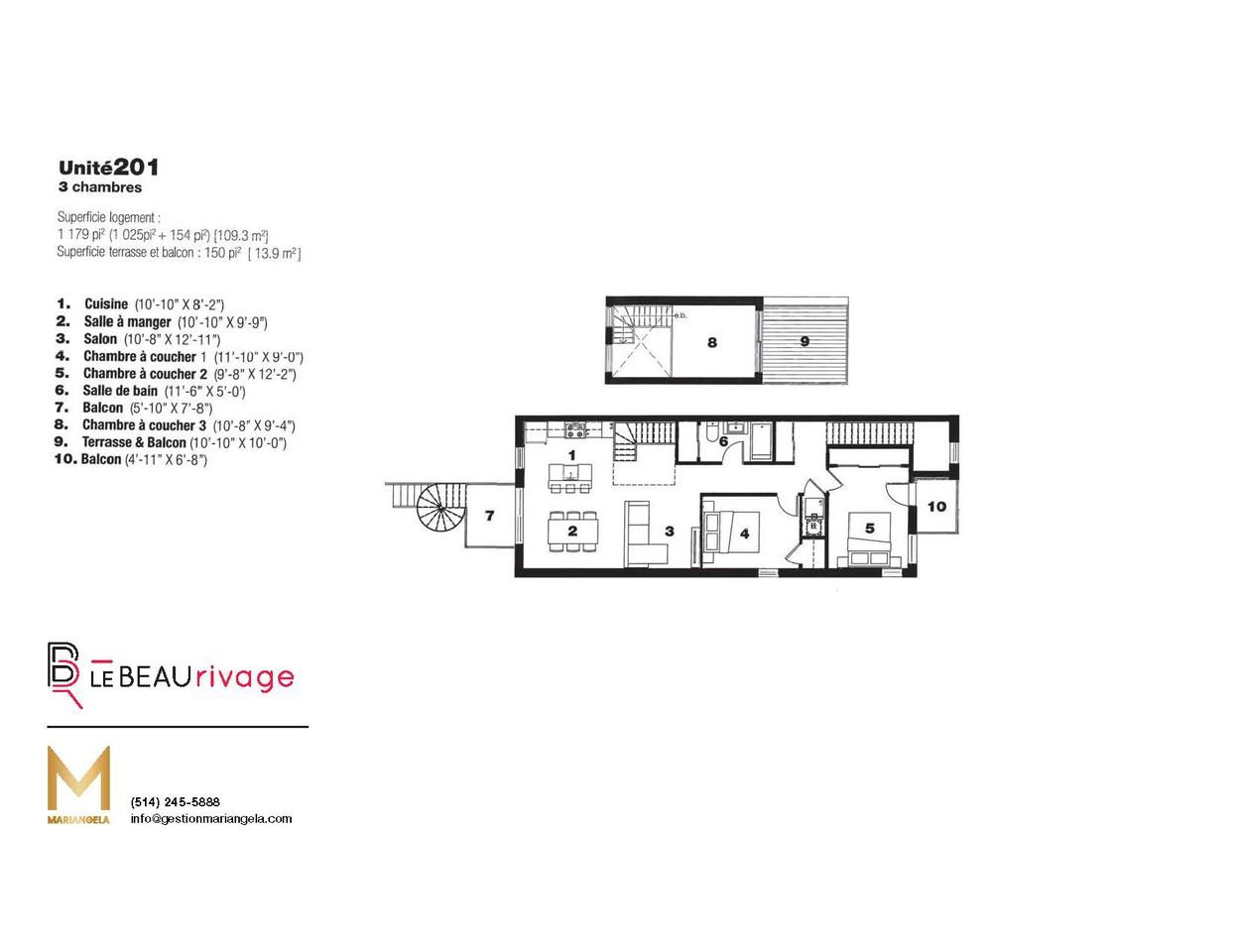 2090 Rue de Beaurivage, Montréal, QC H1L 5V7 3 Bedroom Apartment for