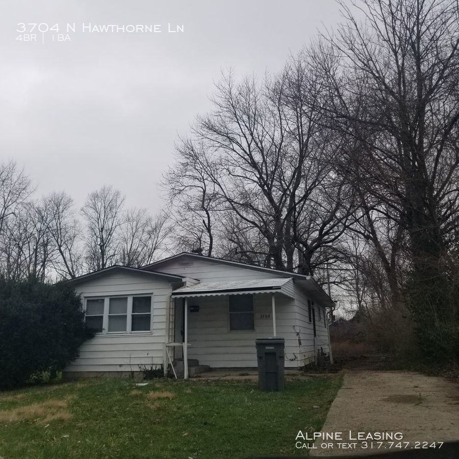 3704 N Hawthorne Ln, Indianapolis, IN 46218 4 Bedroom House for Rent