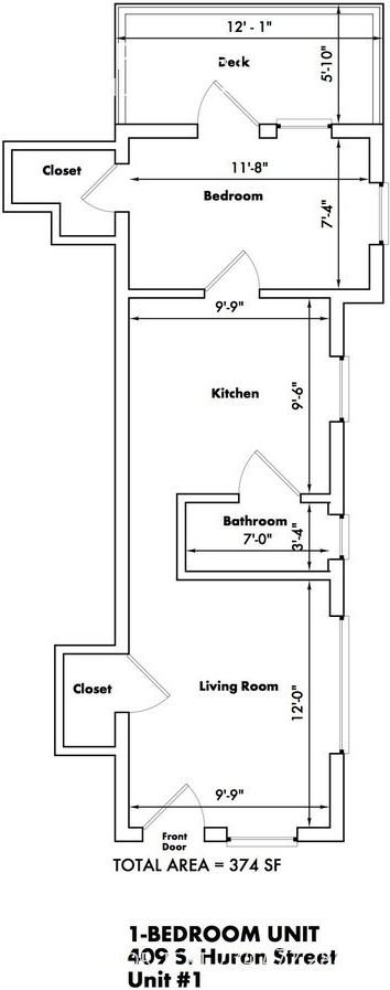 409 South Huron Street #1 - Photo 3 of 9