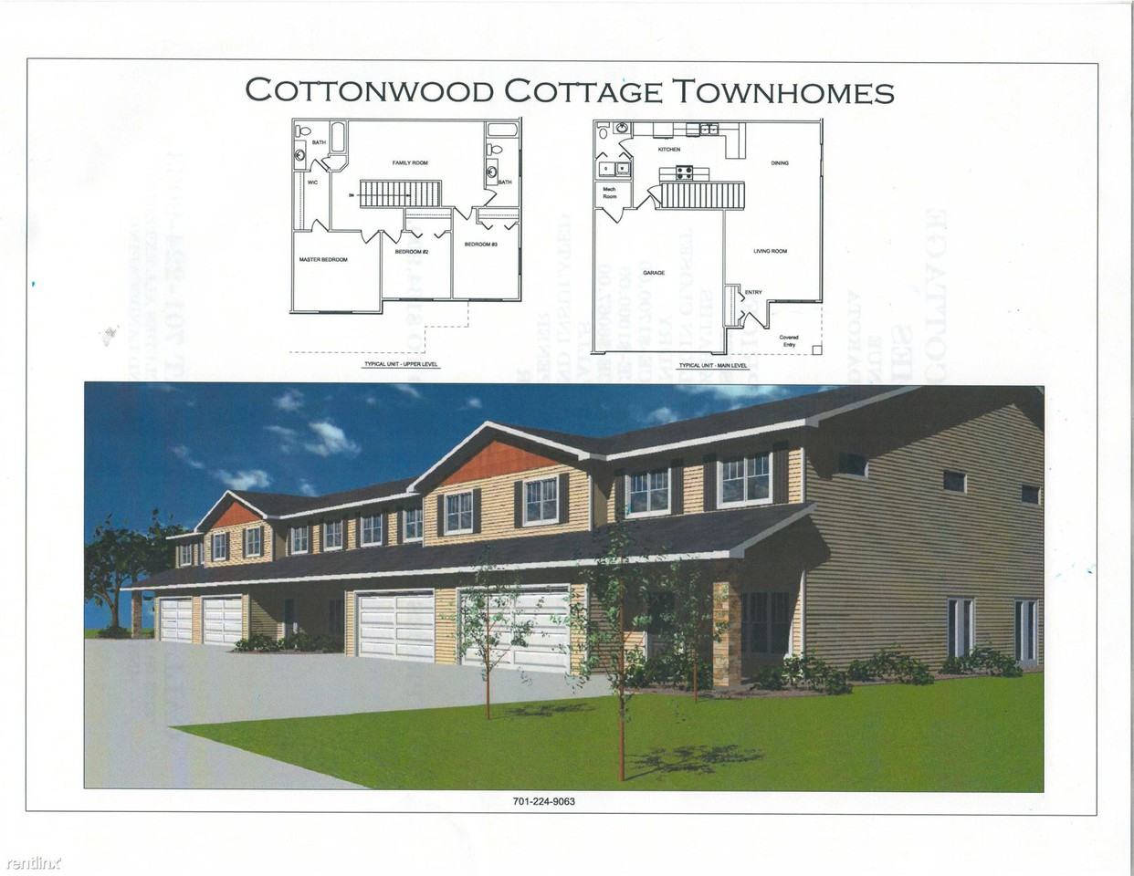 Cottonwood Cottage Townhomes Apartments 1135 Santa Fe Ave, Bismarck