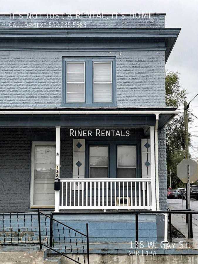 138 W Gay St, Harrisonburg, VA 22802 2 Bedroom House for 1,250/month