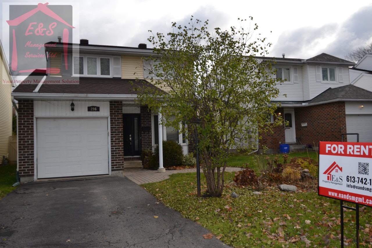 296 Turnstone Court, Ottawa, ON K1E 2V2 3 Bedroom House for 2,500