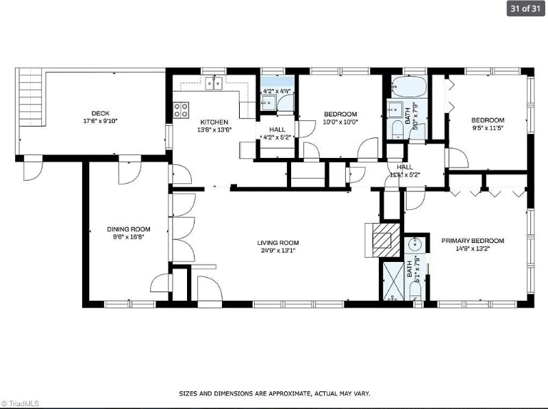 1602 E Lexington Ave, High Point, NC 27262 3 Bedroom House for 1,450