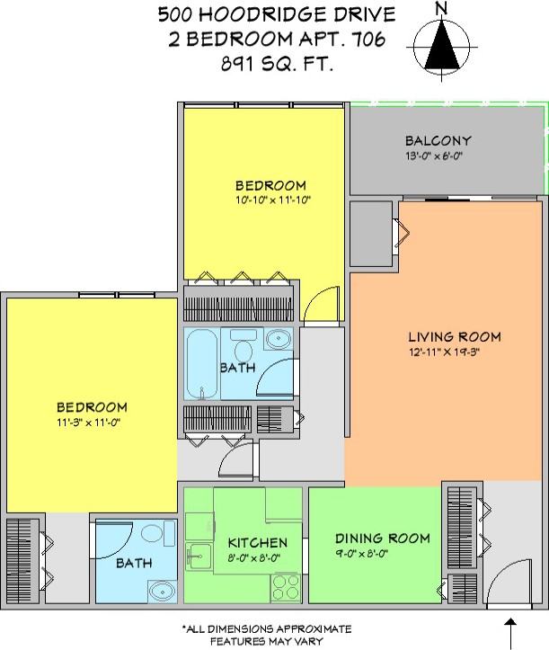 500 HOODRIDGE DRIVEAPT 506 #506 - Photo 7 of 14
