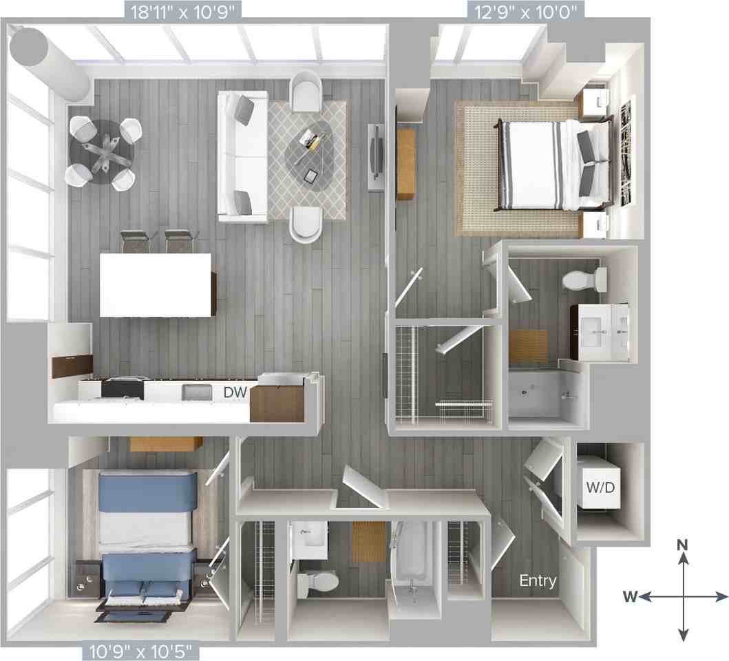 1 Nashua St 12603, Boston, MA 02114 2 Bedroom Apartment for 5,150