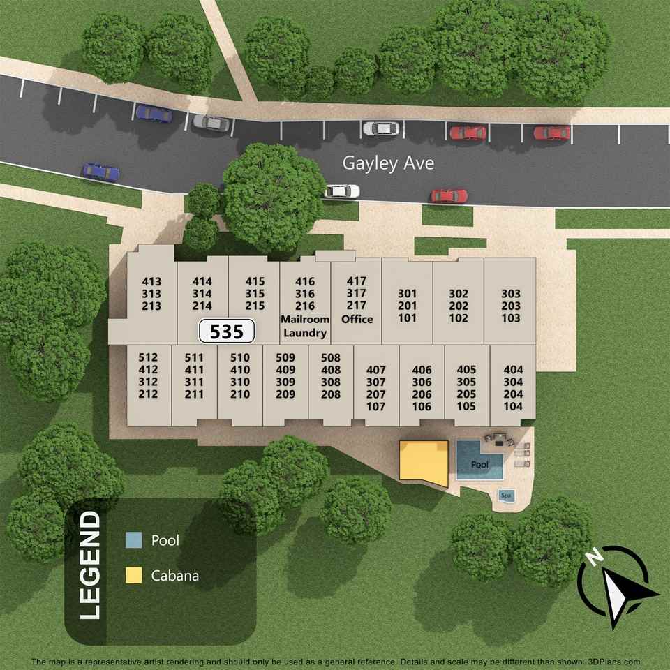 Ariel Court Apts 535 Gayley Ave, Los Angeles, CA 90024 Apartment