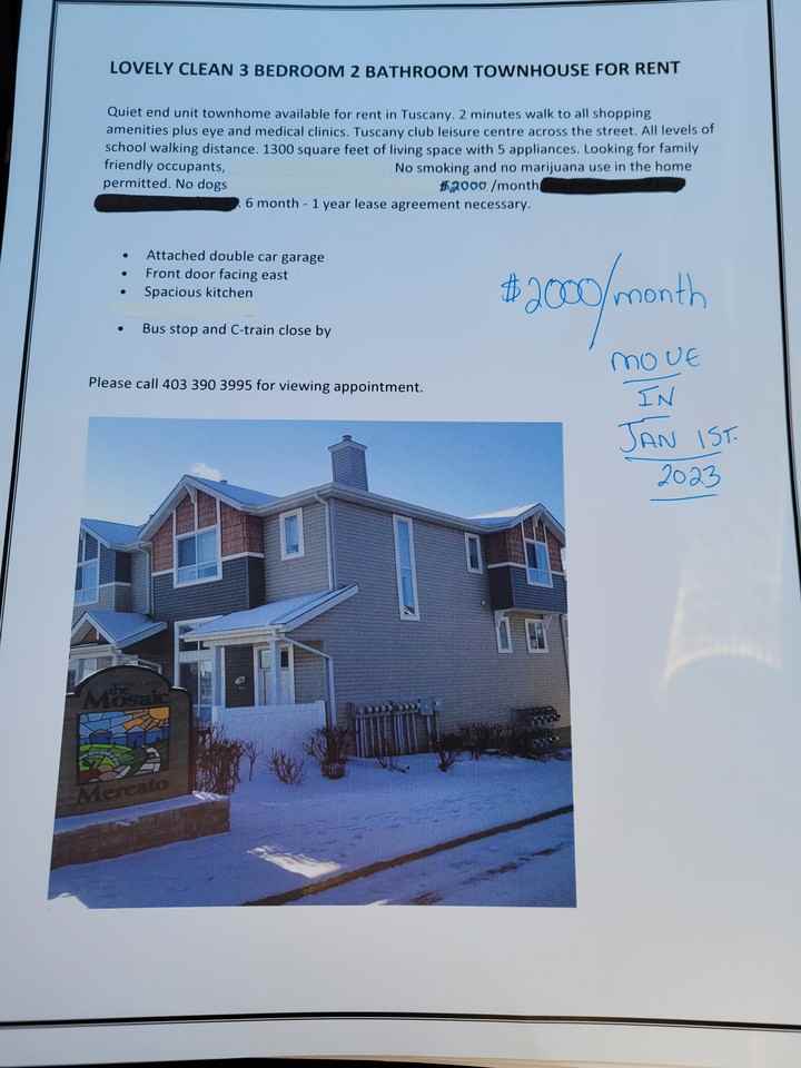 241 Tuscany Way Northwest 241, Calgary, AB T3L 2Y8 3 Bedroom House for