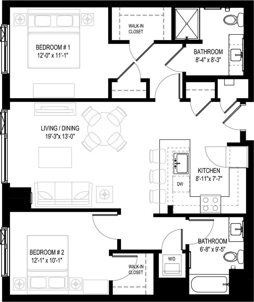 Lewis St #1-612, Boston, Ma 02128 2 Bedroom Apartment For $4,551 Month 