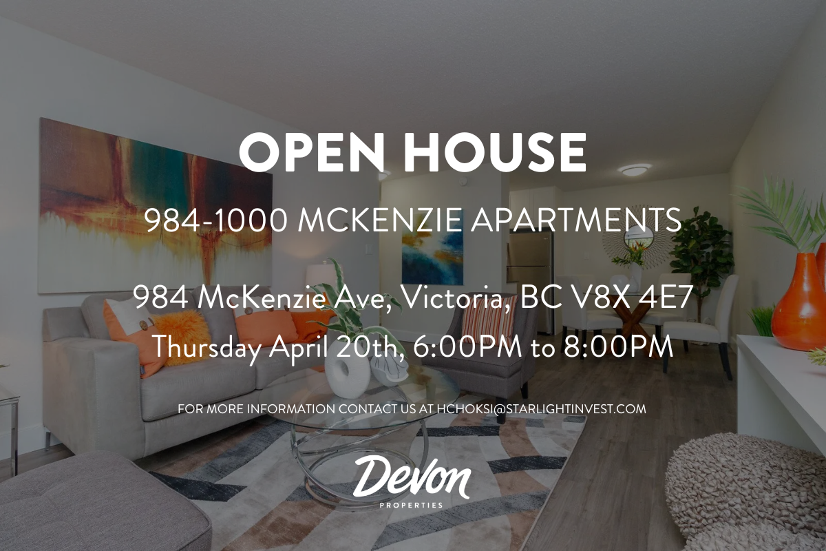 1000 McKenzie Apartments 1000 Mckenzie Ave, Saanich, BC V8X 4C8