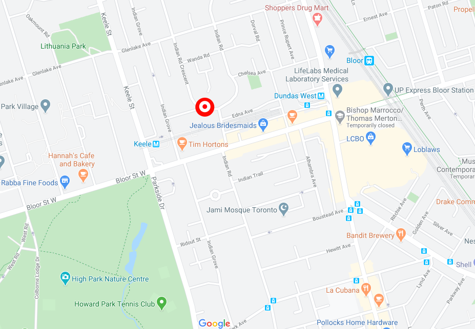 Glen Gordon Rd & Indian Rd Crescent, Toronto, ON M6P 2E9 1 Bedroom