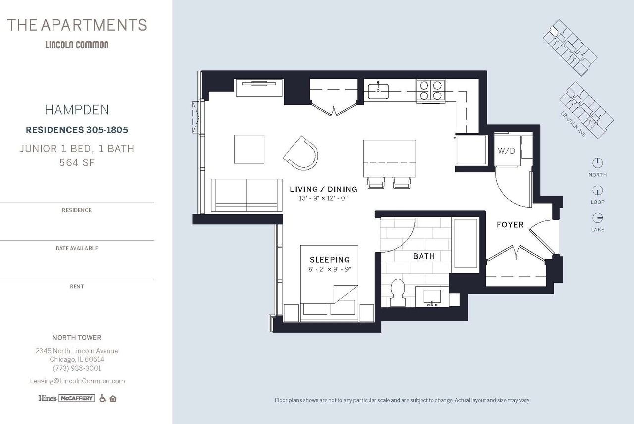 2345 N Lincoln Ave, Chicago, IL 60614 1 Bedroom Apartment for Rent