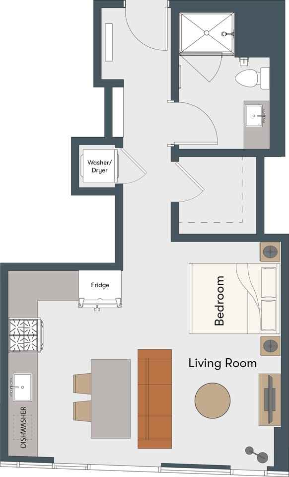 N Aberdeen St 511, Chicago, IL 60607 Studio Apartment for Rent