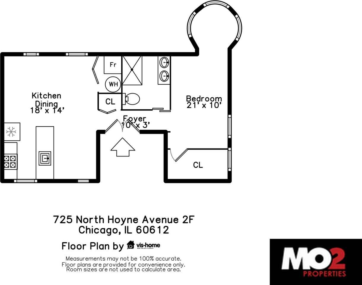 725 N Hoyne Ave #2F - Photo 7 of 8