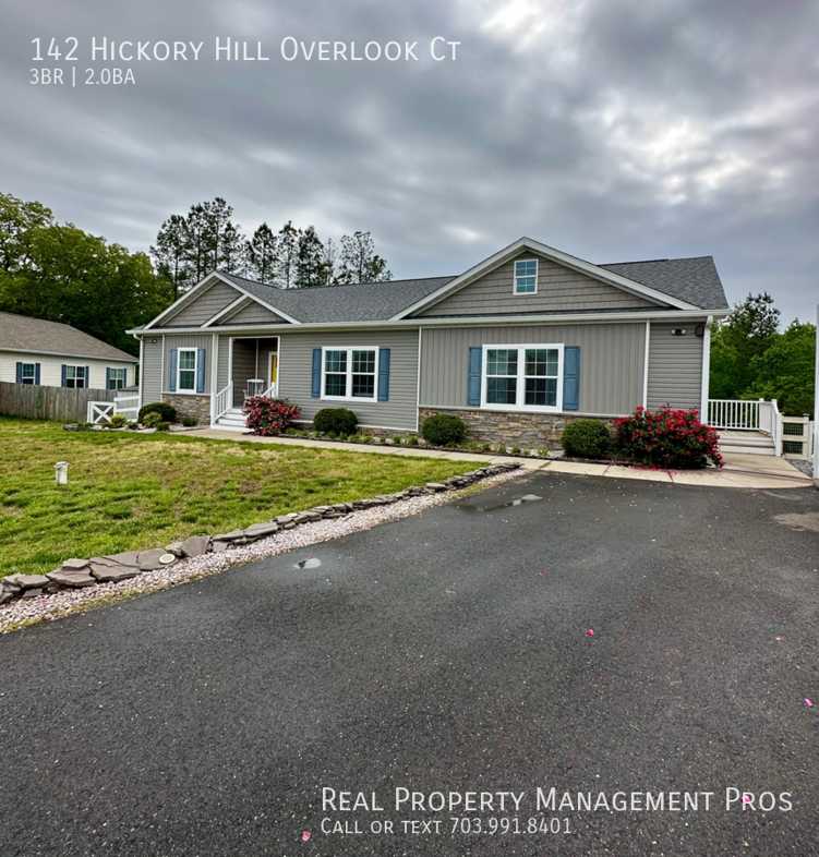 142 Hickory Hill Overlook Ct, Fredericksburg, VA 22405 3 Bedroom House