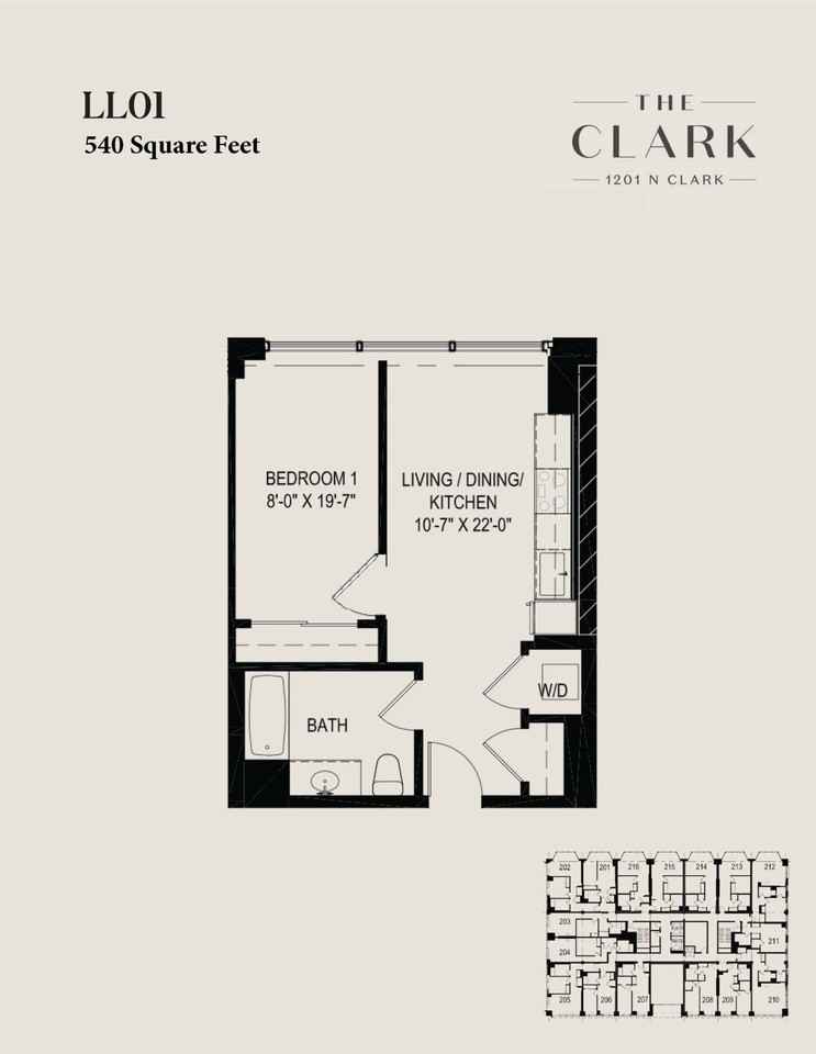 N Clark St 301, Chicago, IL 60610 1 Bedroom Apartment for Rent