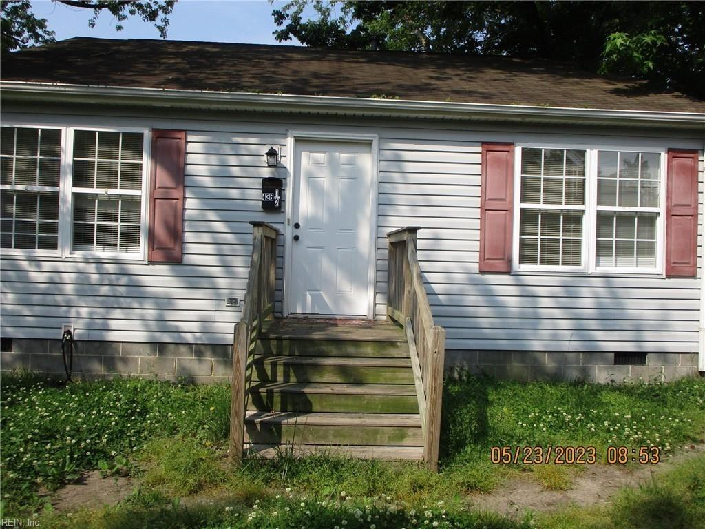 4361/2 Seabord Avenue, Hampton, VA 23664 2 Bedroom House for 1,200