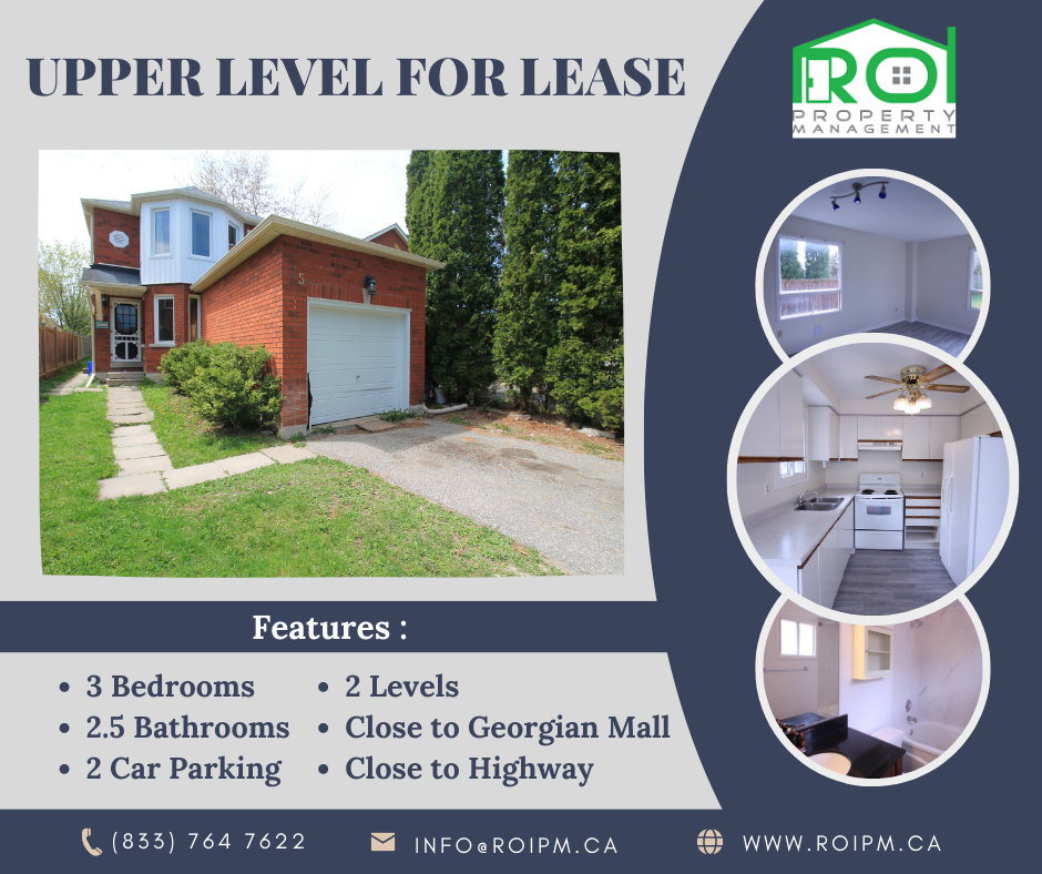 75 Weatherup Crescent 1 1, Barrie, ON L4N 7J7 3 Bedroom Apartment for