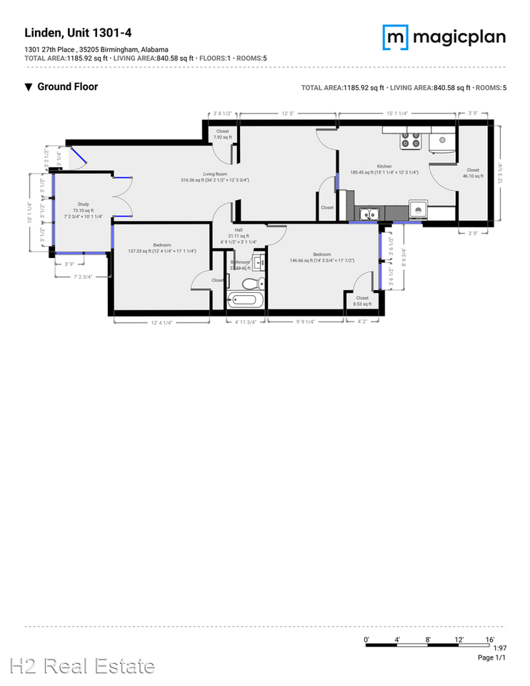 Linden - 2 Bedroom / 1 Bathroom Apartments - Photo 2 of 2