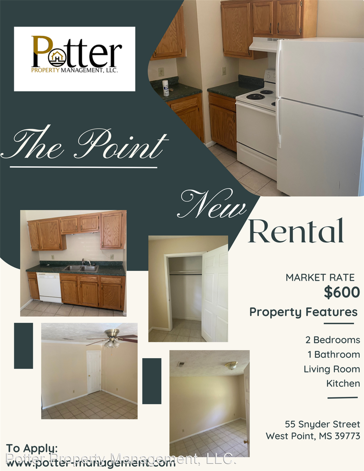 The Point Duplexes Snyder St, West Point, MS 39773 Apartment for