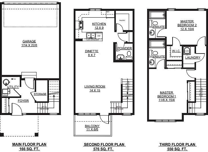 Newer 2 bed 2.5 bath townhouse*Double Master bedrooms*Dbl Garage*Balcony* - Photo 2 of 17