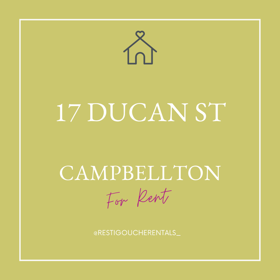 15 Duncan St 17, Campbellton, NB E3N 2K5 2 Bedroom Apartment for 850