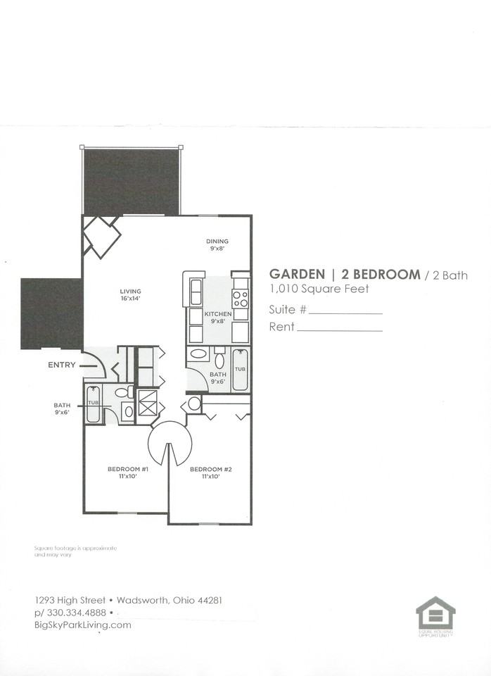 Big Sky Park Apartments 1353 High Street 110, Wadsworth, OH 44281