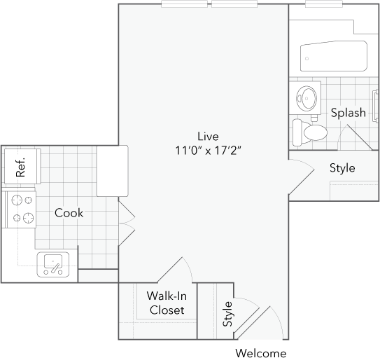 E Chestnut St 1711, Chicago, IL 60611 Studio Apartment for 1,630