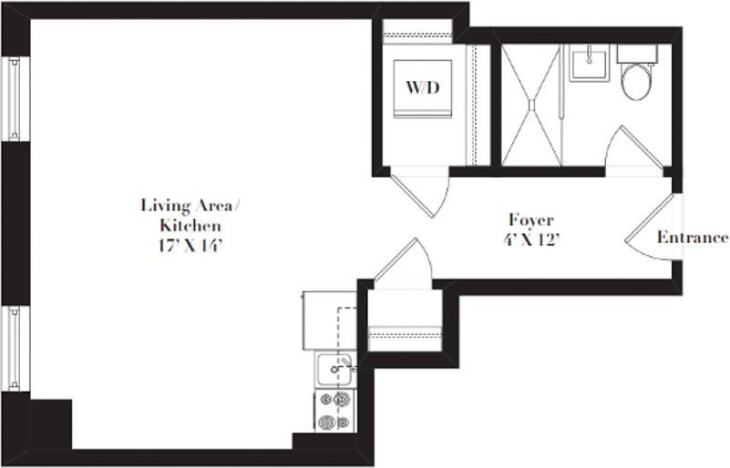 W Lawrence Ave 1116, Chicago, IL 60640 Studio Apartment for 1,340