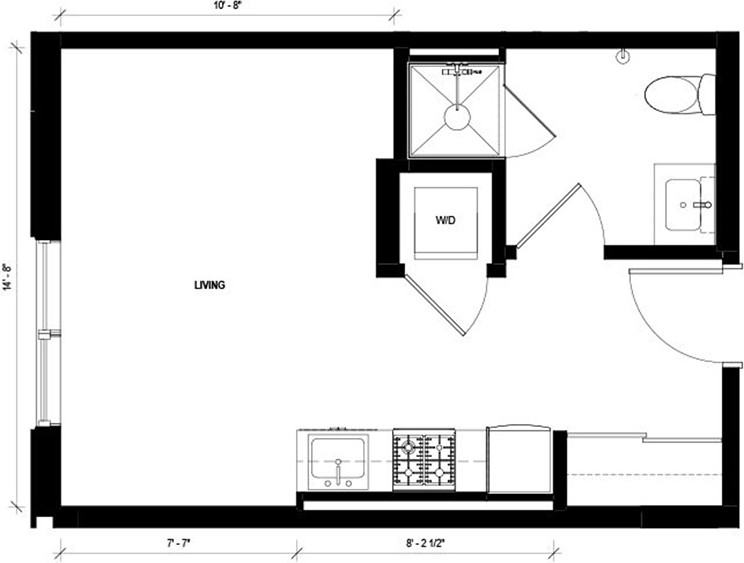 N Winthrop Ave 203, Chicago, IL 60640 Studio Apartment for 1,159