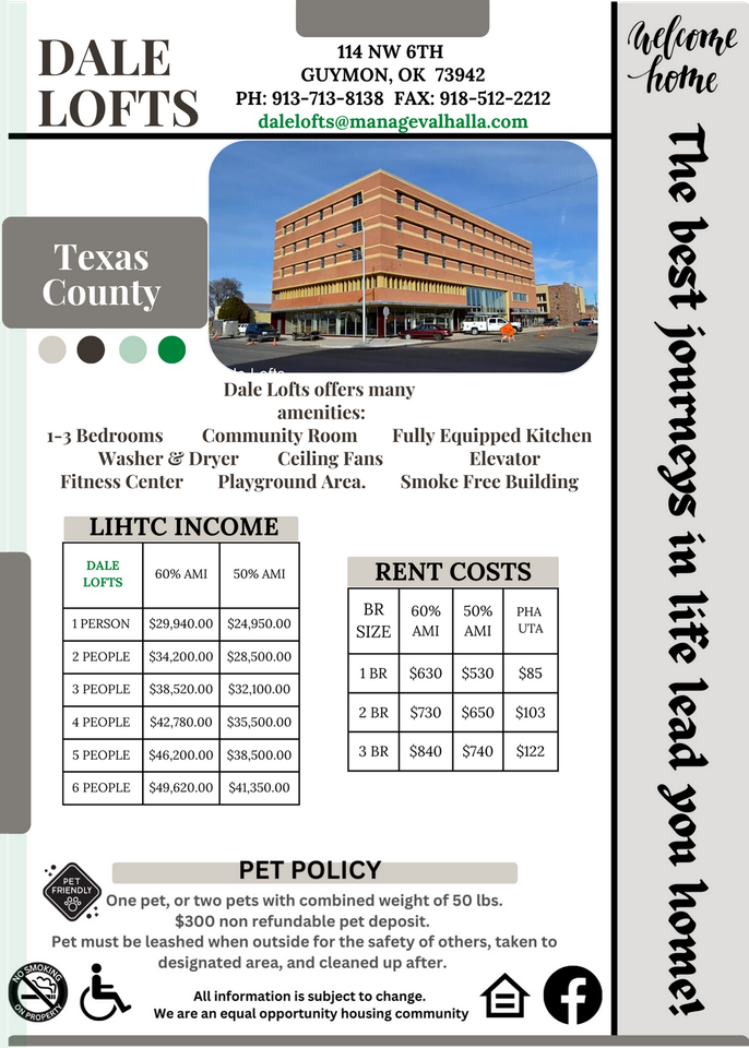 Dale Lofts You Home Apartments 114 Nw 6th St, Guymon, OK