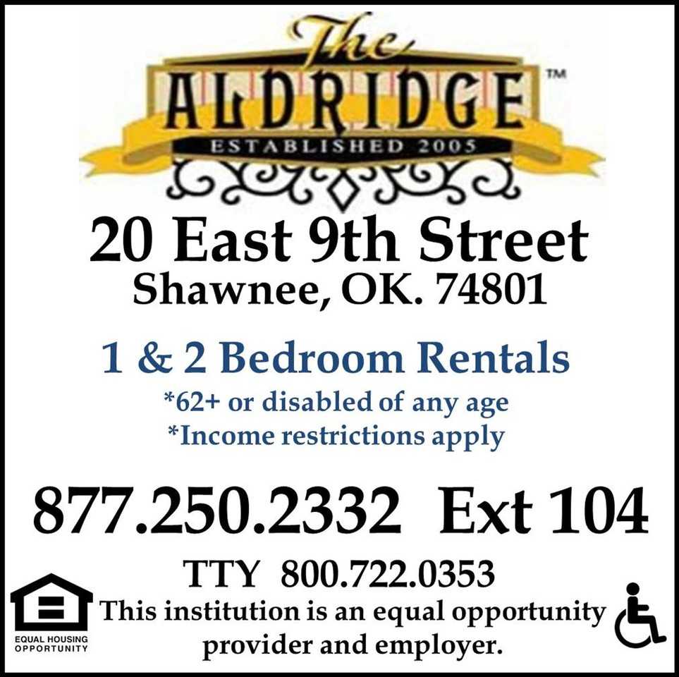 The Aldridge Apartments 20 E 9th St, Shawnee, OK 74801 Zumper