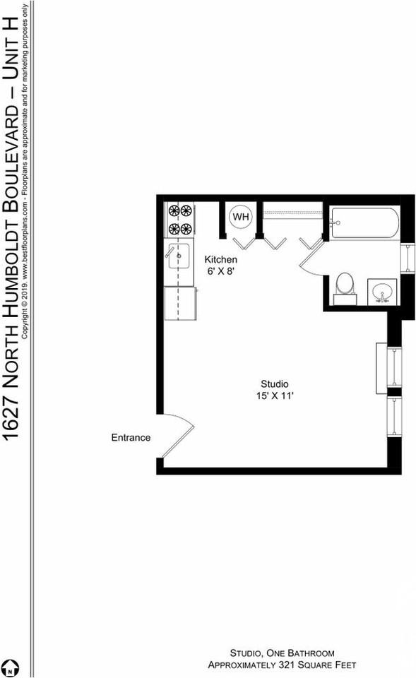 1627 N Humboldt Blvd #4H - Photo 6 of 13