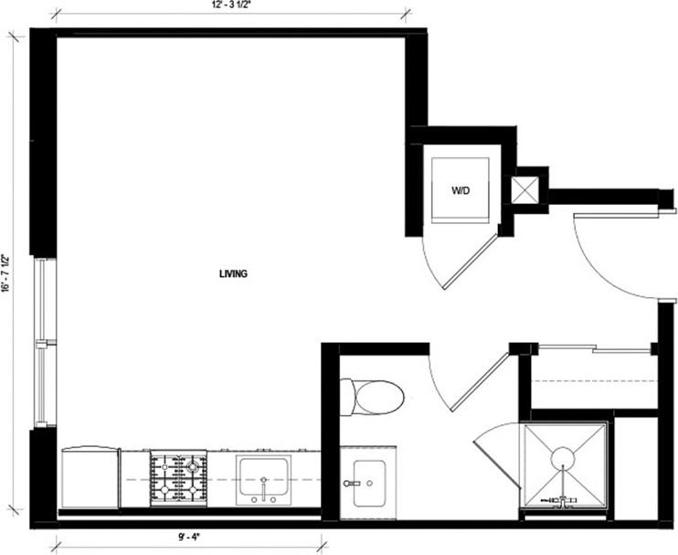 N Winthrop Ave 204, Chicago, IL 60640 Studio Apartment for 1,106