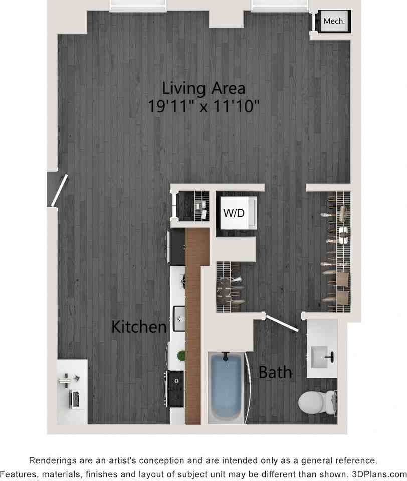 N Ashland Ave 522, Chicago, IL 60607 Studio Apartment for 2,370/month