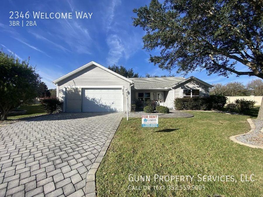 2346 Way, The Villages, FL 32162 3 Bedroom House for 2,200